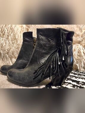 Sam Edelman boho festival Louie Fringe Ankle Boots